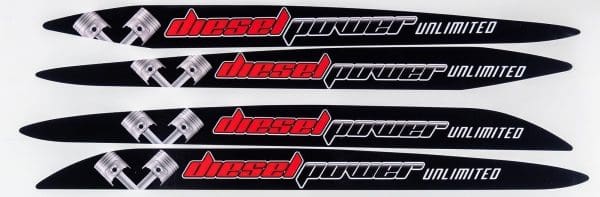 Diesel Power Unlimited Sticker, Bonnett