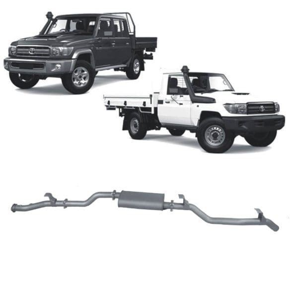 Redback Extreme Duty Exhaust for Toyota Landcruiser 79 Series Single and Double Cab (11/2016 - on) - Image 3