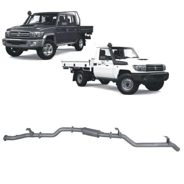 Redback Extreme Duty Exhaust for Toyota Landcruiser 79 Series Single and Double Cab (11/2016 - on) - Image 2