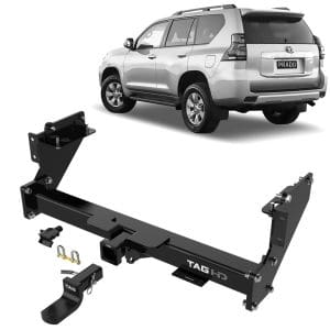 TAG Heavy Duty Towbar for Toyota Prado with Spare Wheel Underneath (08/2009 - 06/2024)