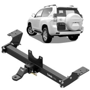 TAG Heavy Duty Towbar for Toyota Prado with Spare Wheel on Back Door (09/2002 - 06/2024)