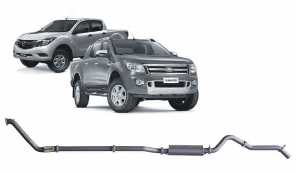 Redback Extreme Duty Exhaust for Ford Ranger 3.2L (01/2011 - 09/2016), Mazda BT-50 (11/2011 - 06/2016) - Image 3