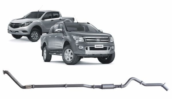 Redback Extreme Duty Exhaust for Ford Ranger 3.2L (01/2011 - 09/2016), Mazda BT-50 (11/2011 - 06/2016) - Image 2