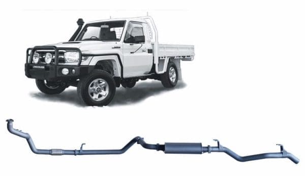 Redback Extreme Duty Exhaust for Toyota Landcruiser 79 Series 4.2L 1HZ (10/1999 - 01/2007) - Image 11